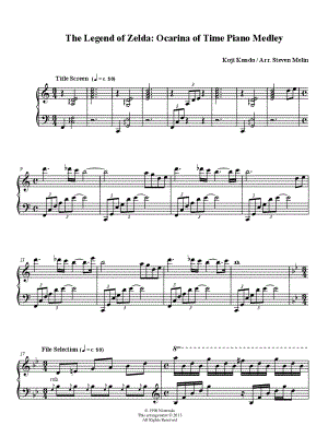 The Legend of Zelda™: Ocarina of Time™ Lost Woods: Piano: Nintendo® -  Digital Sheet Music Download