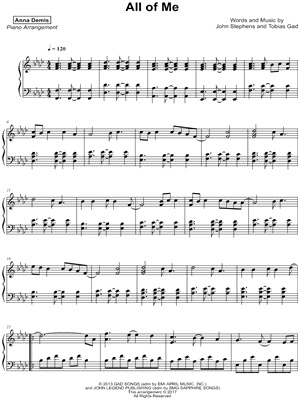 All of me - (Partitura - Sheet Music) 