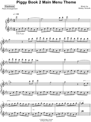 Piggy Roblox Sheet Music Downloads At Musicnotes Com - roblox songs to play on piano