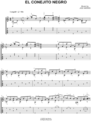 Musicnotes Joe harris - el conejito negro - sheet music (digital download)