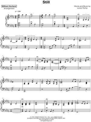 Musicnotes William haviland - still - sheet music (digital download)