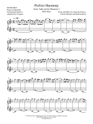 Musicnotes Musichelp - perfect harmony [slow easy] - sheet music (digital download)