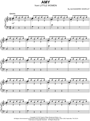 Alexandre Desplat - Amy - (from Little Women) - Sheet Music (Digital Download)