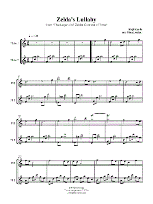 Gina Luciani The Legend of Zelda: Ocarina of Time: Song of Storms Sheet  Music (Flute Solo) in D Minor - Download & Print - SKU: MN0212672