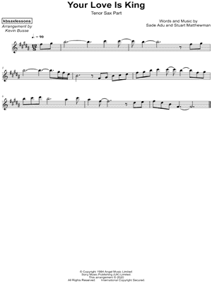 Your Love Is King by Sade - Set of Parts - Digital Sheet Music