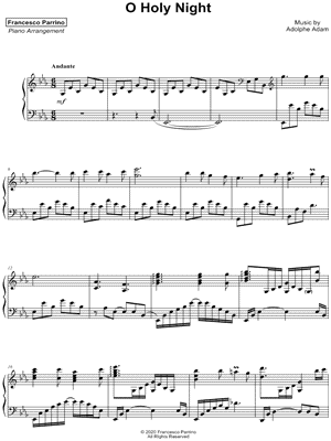 Oh Holy Night violin duet - : High quality ChristianLDS hymn  arrangement sheet music downloads