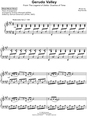 Ocarina of Time Music sheet music  Play, print, and download in PDF or  MIDI sheet music on