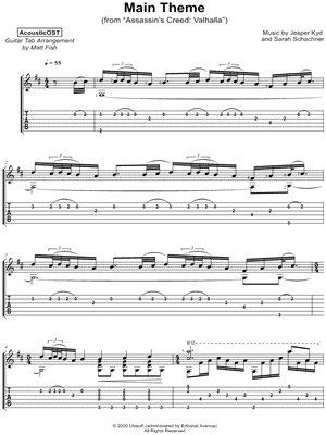 AcousticOST - Assassin's Creed Valhalla Main Theme - Sheet Music (Digital Download)
