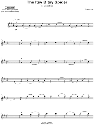 Itsy Bitsy Spider - Easy Ukulele Sheet Music and Tab with Chords and Lyrics