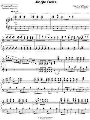 JINGLE BELLS letra Sheet music for Vocals (Solo)