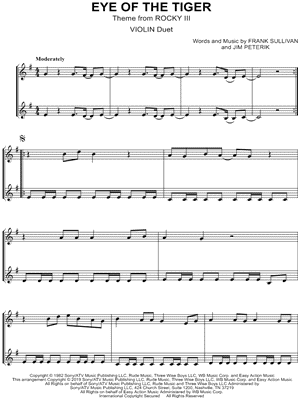 Eye Of The Tiger by Survivor Sheet music for Drum group (Solo)