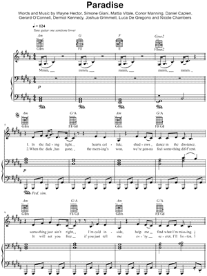 Meduza, Dermot Kennedy - Paradise sheet music for piano download