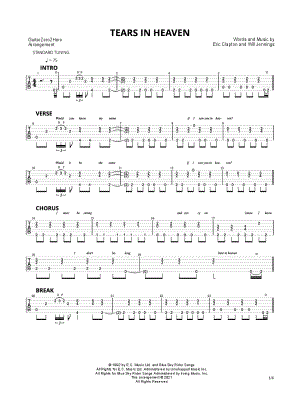 Pretending by Eric Clapton - Piano, Vocal, Guitar - Digital Sheet Music