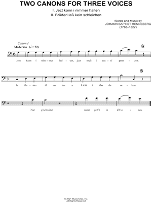 Two Canons for Three Voices