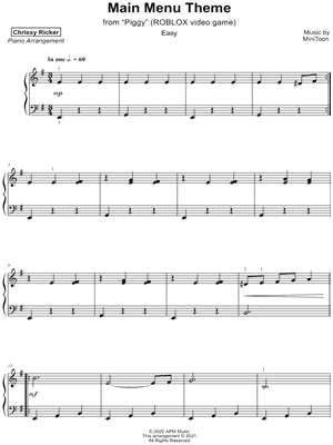 Piggy Roblox Sheet Music Downloads At Musicnotes Com - roblox jazz song ids