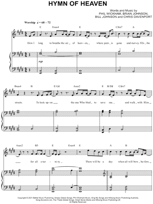 Raluca Bojor Hymn of Heaven Sheet Music (Piano Solo) in E Major -  Download & Print - SKU: MN0238386