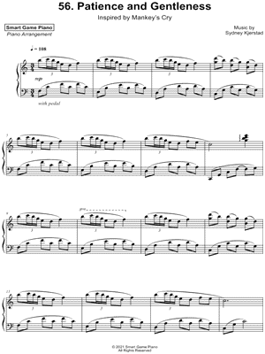 Patience sheet music for piano solo (PDF-interactive)