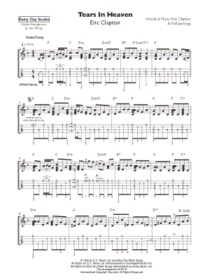 Tears In Heaven Sheet Music | Eric Clapton | Real Book – Melody, Lyrics &  Chords