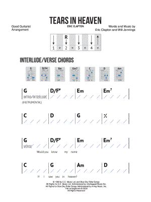 Tears in Heaven Sheet Music - 76 Arrangements Available Instantly -  Musicnotes