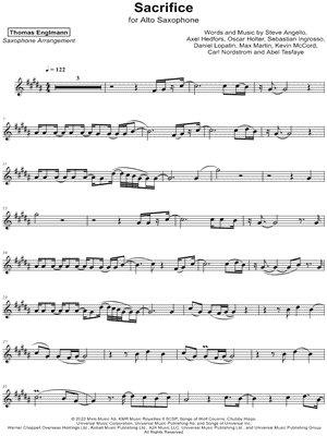 The Weeknd Sacrifice Sheet Music in B Minor (transposable) - Download &  Print - SKU: MN0251809