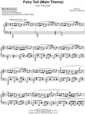 Play Fairy Tail (Theme) Music Sheet