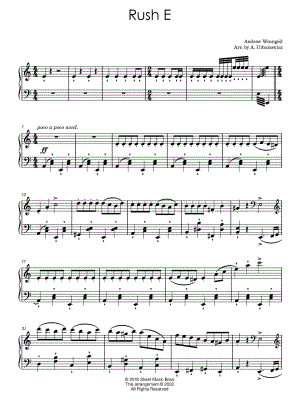 Play Rush E (Intermediate) Music Sheet