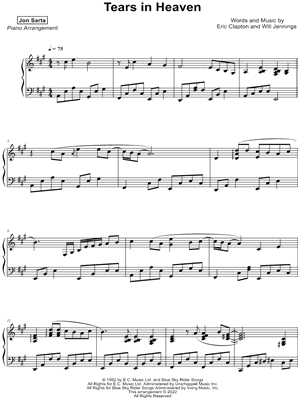 Tears in Heaven Sheet Music - 76 Arrangements Available Instantly -  Musicnotes