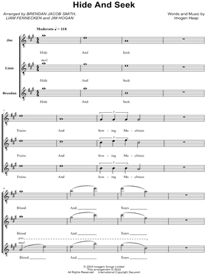 Hide And Seek by Imogen Heap - Choir - Digital Sheet Music