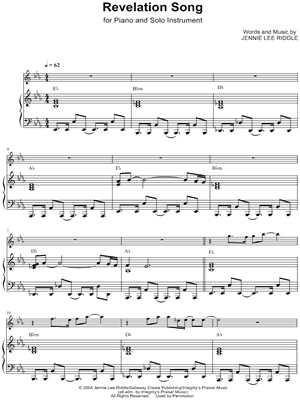 Revelation Song Sheet Music PDF (Gateway Worship / Kari Jobe