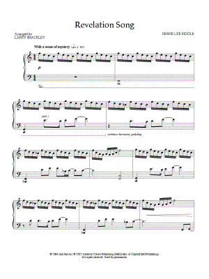 Revelation Song (Big Note Piano) - Print Sheet Music Now