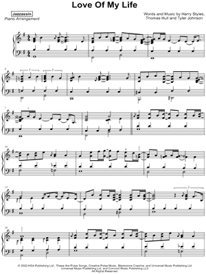 Queen Love of My Life Sheet Music in F Major (transposable