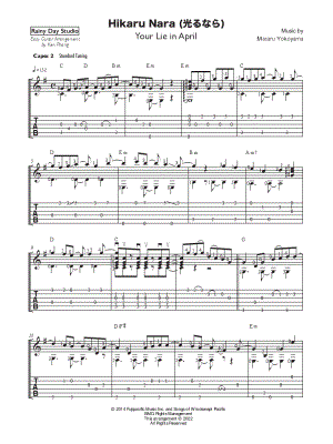 Hikaru Nara Easy Piano Sheet music for Piano (Solo)