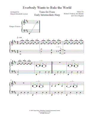 Everybody Wants to Rule the World - Tears for Fears - Drum Sheet Music