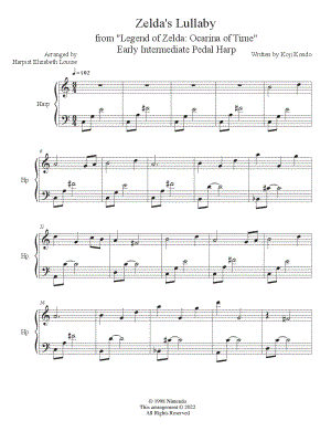 Zelda's Lullaby Sheet music for Violin, Viola, Cello (String Quartet)