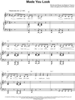 Made You Look Sheet Music - 23 Arrangements Available Instantly -  Musicnotes