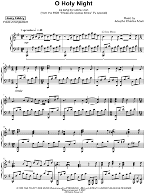 Lindsey Stirling O Holy Night Sheet Music (Piano Solo) in F# Minor -  Download & Print - SKU: MN0264040