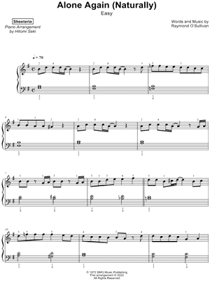 Alone Again (Naturally) (Lead Sheet / Fake Book) - Print Sheet Music