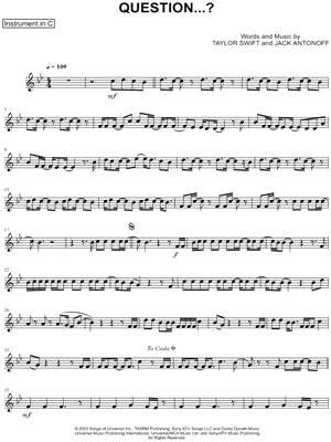 ▷ Glitch Sheet Music Taylor Swift - ♪