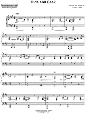 Hide and Seek - Imogen Heap SATBB A Capella Sheet music for Piano (SATB)  Easy