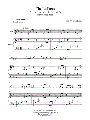 Legends of the Fall Sheet music for Violin (Solo)