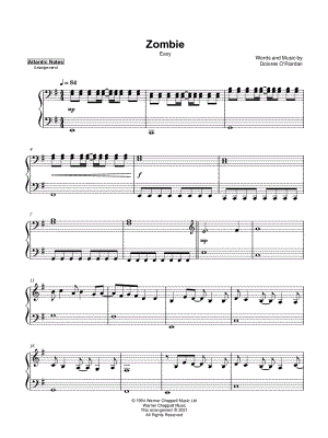 Zombie Sheet Music - 46 Arrangements Available Instantly - Musicnotes