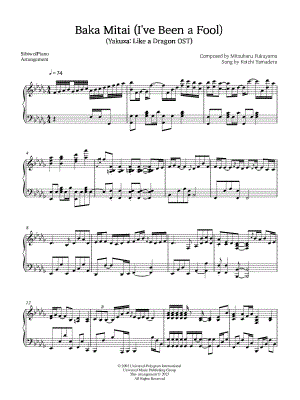 Baka Mitai Sheet Music - 5 Arrangements Available Instantly