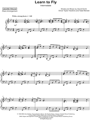 Learn to fly – Foo Fighters Sheet music for Piano (Solo)