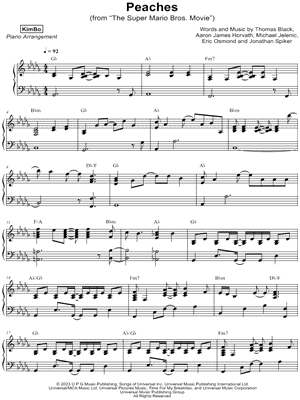 Peaches Sheet Music - 48 Arrangements Available Instantly