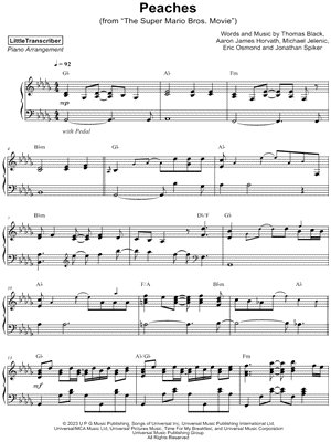 PEACHES (F - French Horn) (THE SUPER MARIO BROS. MOVIE) Sheet