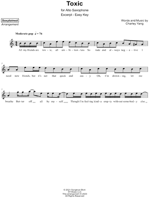 ☆ BoyWithUke-Toxic Sheet Music pdf, - Free Score Download ☆