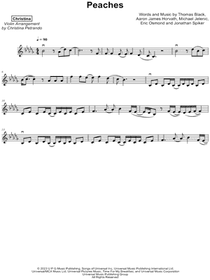 Peaches from 'The Super Mario Bros. Movie' Sheet Music for Beginners in C  Major - Download & Print - SKU: MN0274179