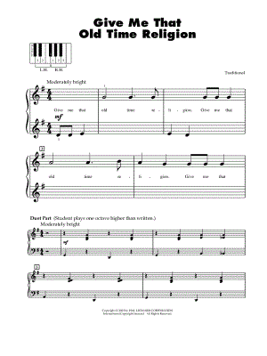 Give Me That Old Time Religion - Easy Guitar Sheet Music and Tab with  Chords and Lyrics