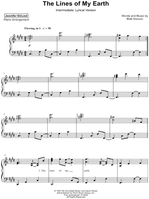 The Lines of My Earth [intermediate - lyrical]