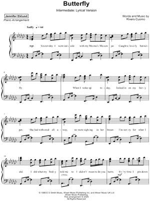 Butterfly [intermediate - lyrical]